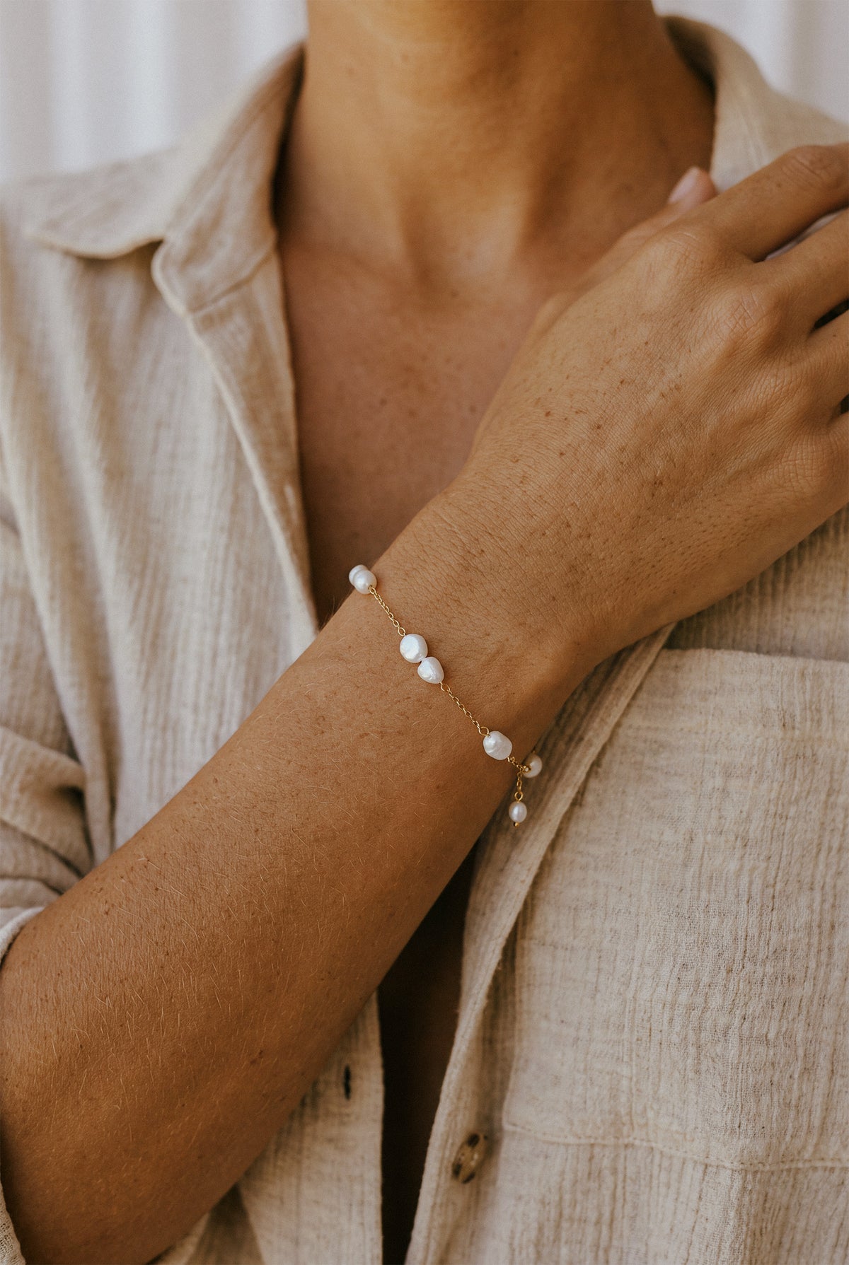 Saint-Tropez Pearl Drop Bracelet