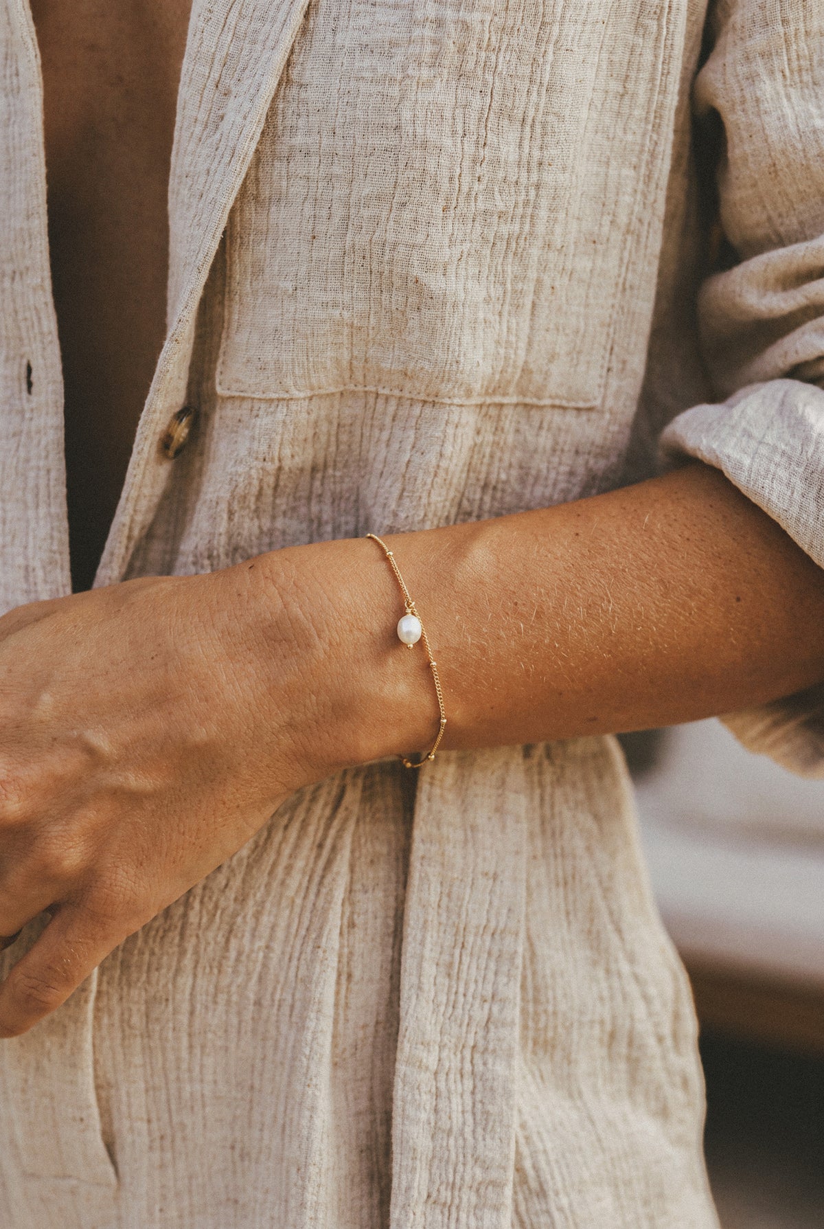 Amalfi Petite Pearl Bracelet