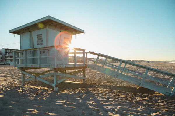 Golden Hour Lifeguard Tower