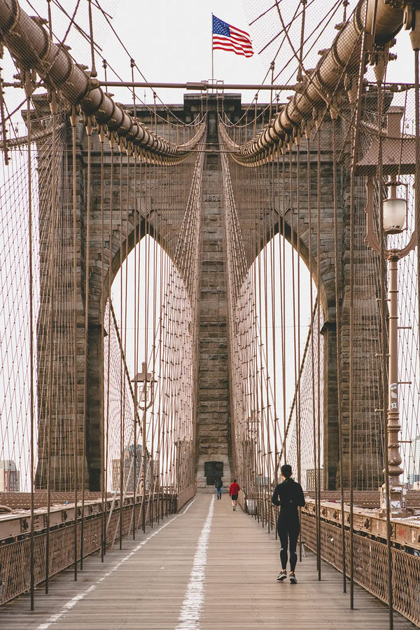 Morning Run on Brooklyn Bridge
