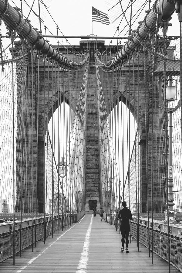 Morning Run on Brooklyn Bridge