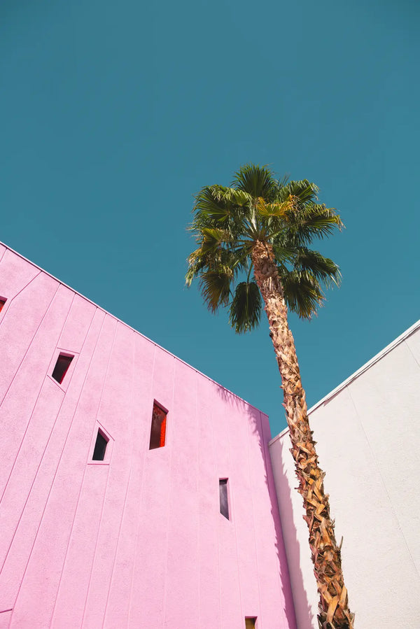 Palm Springs Pop- Retro Architecture and Vibrant Sky