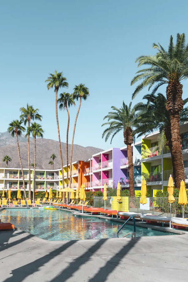 Vibrant Poolside Oasis in Palm Springs