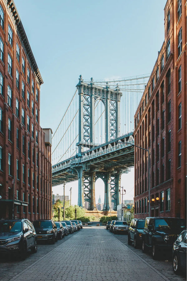 Manhattan Bridge Through Dumbo's Iconic View