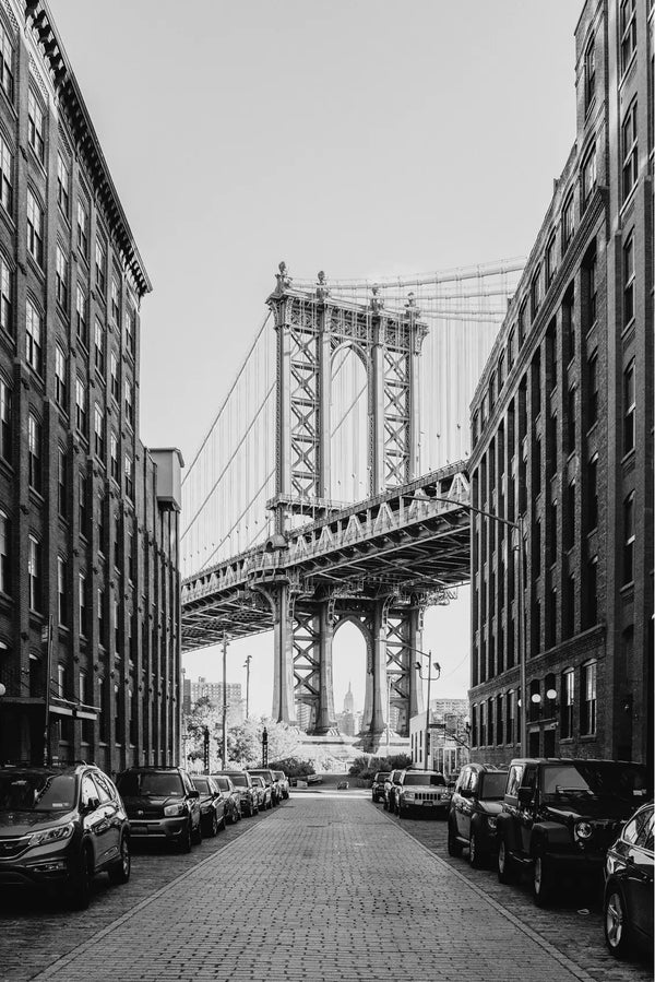 Manhattan Bridge from Dumbo in Black and White