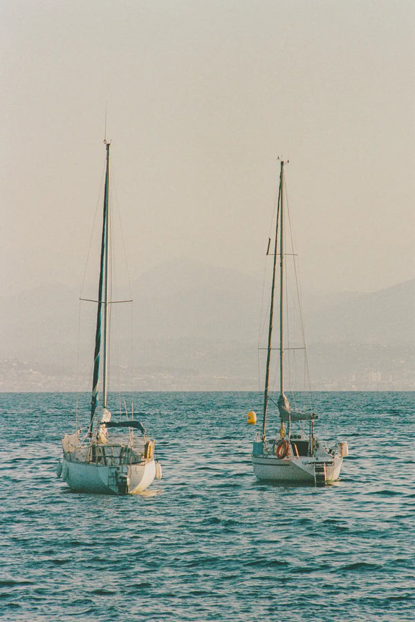 Sailboats at Rest – Calm Mediterranean Waters