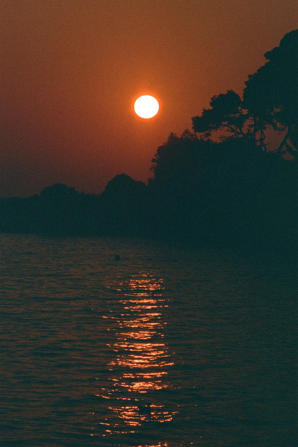 Fiery Sunset Over the Mediterranean