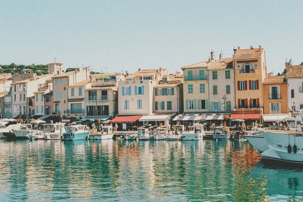 Colorful Harbor Reflections – French Riviera