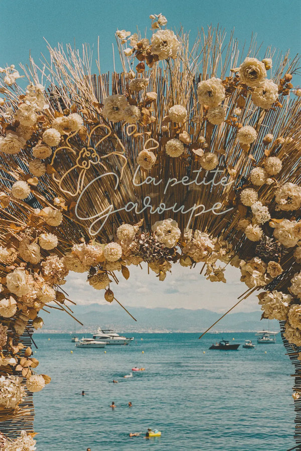 La Petite Garoupe – Floral Arch by the Sea